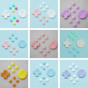 조이콘호환 ABXY X 스티커 D-패드 이동 방향 키 크로스 보호 커버  닌텐도호환스위치호환 NS 스킨 버튼 수