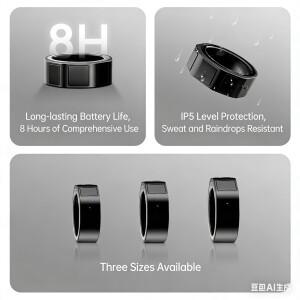 INMO 링 4 - GO3 전용 스마트 블루투스 음성 안내 및 페이지 넘김 기능, 공식  새 액세서리