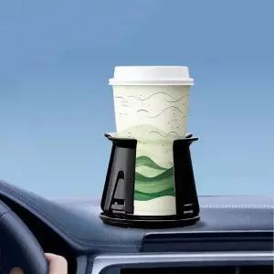 바이크 오토바이컵홀더 거치대 신형 블랙 차량용 음료 홀더 다기능 견고한 컵 병 고정 선반 랙 차량 내부