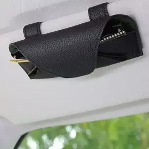 차량 고급 선바이저 케이스 선글라스 클립형 가죽 선글라스클립 썬글라스차량클립