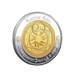 12 태양 컬렉션 동전 별자리 금도금 장식 집 청동 행