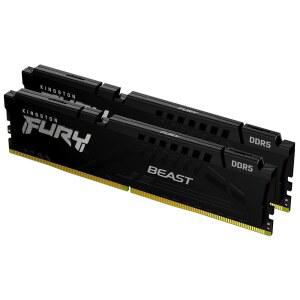 킹스턴 퓨리 비스트 128GB (2x64GB) 5600MT /s DDR5 CL36 데스크탑 메모리 | AMD 엑스포 키트 2개 KF556C36BBEK2-128
