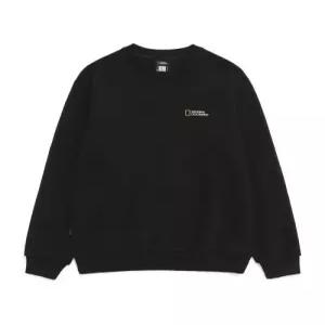 내셔널지오그래픽NATIONALGEOGRAPHIC N261USW910 폴하스 스몰로고 맨투맨 BLACK