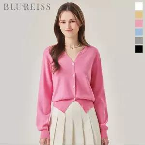 [블루레이스] 오픈 프론트 데일리 니트 가디건_B6S1KC4591