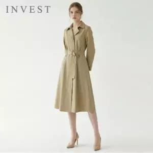 [인베스트] 트렌치 벨티드 핀턱 원피스_IN6S1OP3081