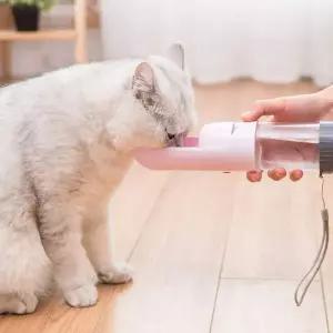 SPS 캡슐형 애견 애묘 휴대용 물통 실내 야외 급수 물컵