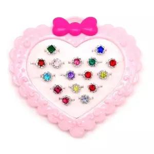 큐빅 하트 16종세트 반지 16종세트 병원 4세여아 어린이집선물