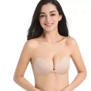 [라일리여성언더웨어] Rly 오프숄더 여성 누드 브라 웨딩 여성 접착식 브라