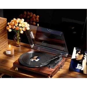 빈티지 음질좋은 음악감상 334578 축음기 피아노트럼펫 소품 무늬 고충실도 뮤직 흰색