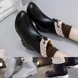 발목부츠 여자롱부츠 신상 통굽 봄구두 워커 힐 부티