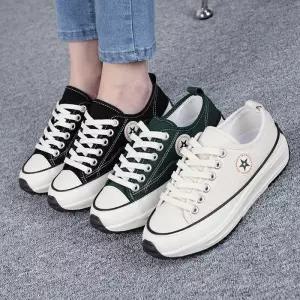 플랫폼 로우 캔버스화 4cm (Jbuldn)