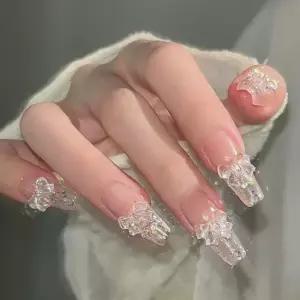 네일팁 세트 고퀄리티 젤네일 네일 스티커 웨딩 풀팁 붙이는네일 손톱네일 네일