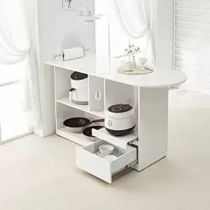 [보루네오]엠버 1500 LPM 라운드 홈바 테이블 서랍형 BJM223