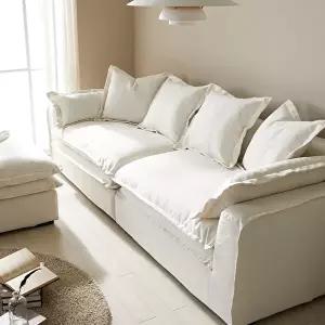 [보루네오]엘리사G 구스 패브릭 4인 소파 BJM199