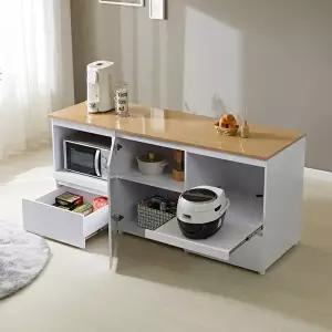 [보루네오]엘리사K 1800 홈바 렌지대 수납장 도어형 BJM367