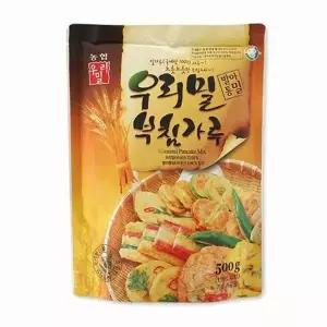 국산밀 100 한국 우리밀 농협 우리밀 부침가루 500g (2+1) 총 3개