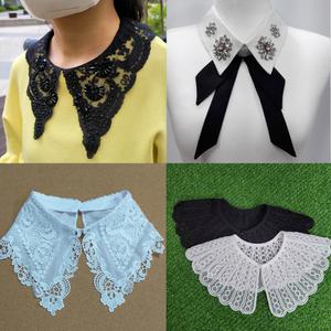 카라 케이프 레이스카라  면레이스 넥카라