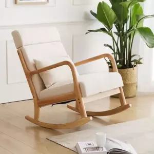 원목 1인용 북유럽 쇼파 롱 흔들의자 (WFHJKHC)