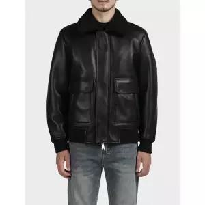 [빠니깔레][본사직영] 블랙 피유 레더 무스탕 자켓 M-GCJP53