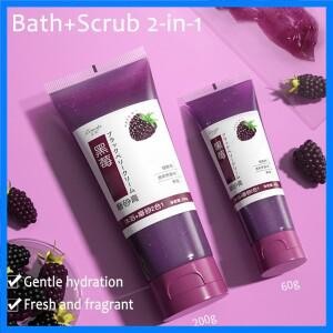 블랙베리 바디 스크럽 엑스 폴리 에이 팅 크림 여성용 및 남성용 클리닝 젤 부드러운 엑스 폴리 에이 팅 모