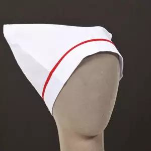 화이트 주방 삼각스카프 삼각두건 조리용두건 위생두 머리스카프