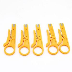 5피스 미니 소형 와이어 스트리퍼 크림핑 케이블 펀치 도구는 네트워크 휴대폰선 컴퓨터 Utp 크림퍼에 적합