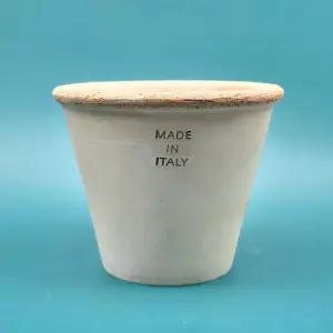 이탈리아 LS Rocco 수제 토분 콘 15x13cm분재화분 소형 식물키우기 반려 홈가드닝 정원 꾸미기 꽃키우기 빈