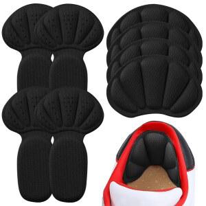 접착식 뒤꿈치 쿠션 패드, 부츠용 그립 인서트, 너무 큰 루즈 슈즈, 재사용 가능한 여성용 보호대 라이너, 신발 핏 개선