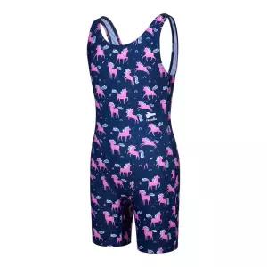 [레노마수영복][본사] 여아 유니콘 U백 3부 반신수영복 네이비 RN-GS2G561-NV