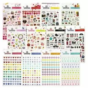 [하프클럽/브이와이]다이어리 사무용품 데코 투명 다꾸 스티커 12종