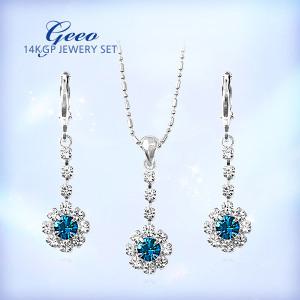 정품 14K GP 쥬얼리세트 귀걸이 목걸이