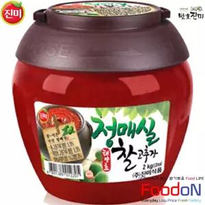 [진미식품] 진미 태양초 청매실 찰 고추장 2kg