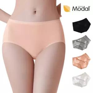 데일리 여성 프리미엄 모달팬티 햄라인 삼각 누디 스판 위생 편한 팬티 UAP-001