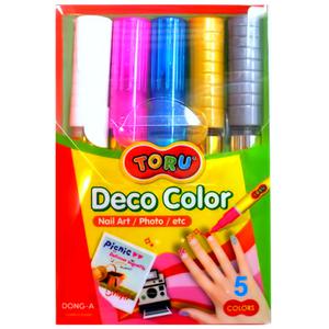 동아 토루 데코칼라 5색 네일아트 데코펜 사인펜