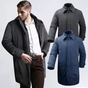 쟌피엘 오리털 트렌치 패딩코트 남자덕다운 겨울점퍼