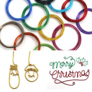 와이어공예 철사 12색 만들기 컬러철사 1.0mm 1.6mm