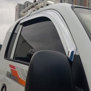 봉고3 전용 블랙크롬 선바이저 / 빗물받이 햇빛가리개 썬바이져