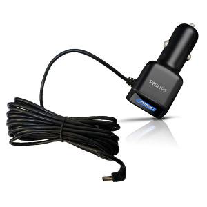 필립스 차량용 2IN1 USB+DC충전 시거잭 케이블 4M
