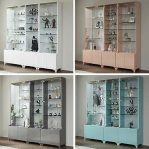 활용도높은 슬림라인 유리 장식장 피규어 진열장