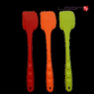 [루리] 국내생산 실리콘 일체형 프리미엄 이지그립 주방용 알뜰 조리 주걱 스패출러(색상 랜덤)