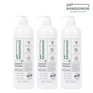 [비듬제거 탈모완화 1등] 닥터방기원 댄드러프 비듬탈모샴푸 1Lx3개