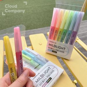 라인플러스 형광펜 세트 5색 6색 12색 네오라이트 마일드라이트 컬러펜 핫 쿨