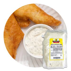 지케이푸드 코다노 타르타르 드레싱 2kg 2종 아워홈 드레싱  생선까스 새우튀김소스 대용량