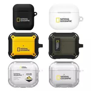 내셔널지오그래픽 에어팟프로3 2 에어팟 4 3 2 1 케이스 모음 키링/실리콘/이어폰/분실방지