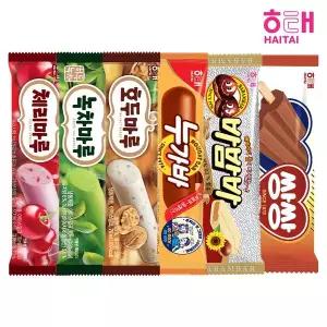 [빙그레]해태 인기 아이스크림 바 6종 30개 세트 /호두마루/바밤바/누가바