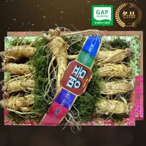 [GAP 인증 수삼] 6년근-5년근 인삼 명품 한지바구니 선물세트, 보자기 포장, 구정 명절 설날 이바지 스승의날 어버이날, 소중한 분께 드리는 선물