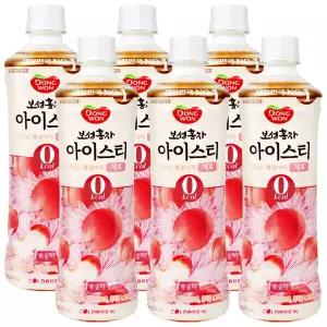 동원 보성홍차 아이스티 제로 복숭아 500ml x 6개 / 음료수