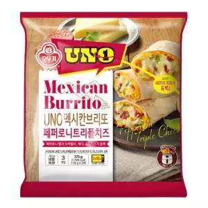 오뚜기 (냉동)리얼멕시칸브리또 트리플치즈375g (3개입) x 5개