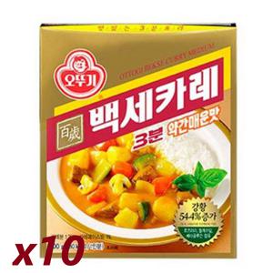 오뚜기 3분백세카레 약간매운맛200g x 10개 /
