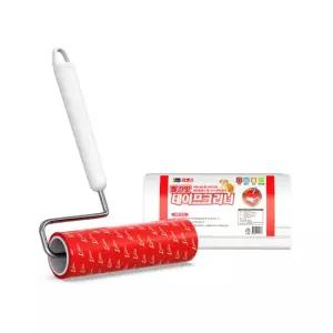 리벤스 빨간맛 사선컷팅 돌돌이 테이프클리너 핸들용 본품 1개